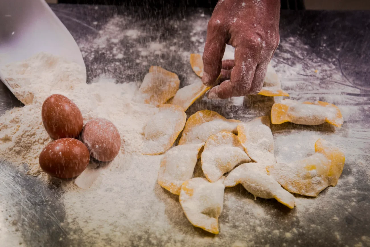 Preparazione schlutzkrapfen